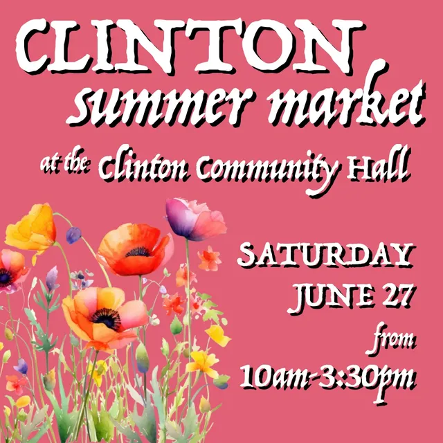 Shoppers at the Clinton Summer Market