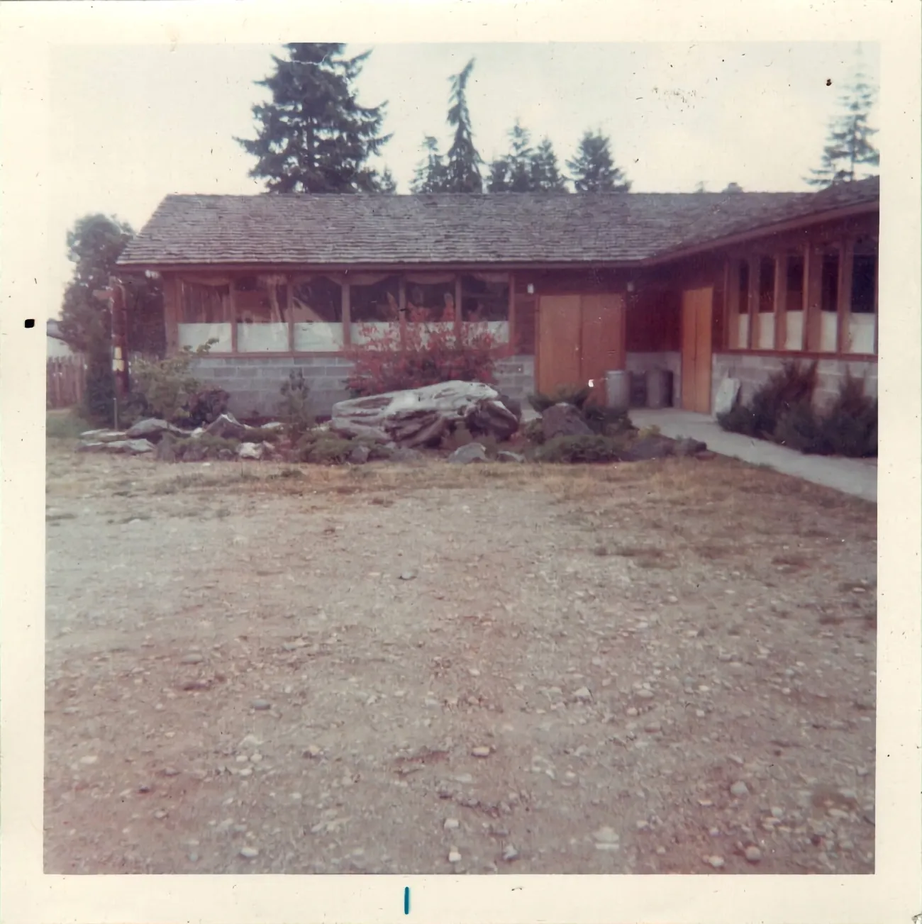 The hall grounds in the 1960s