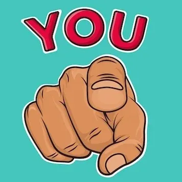 Thank you — pointing at you!